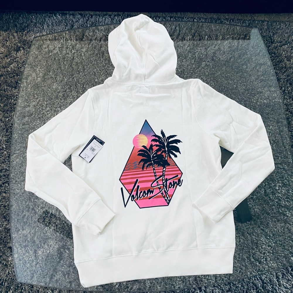 NWT Volcom Stone Hoodie - Star White